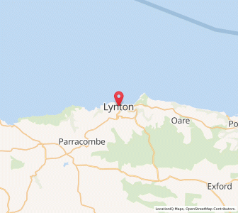 Map of Lynton, EnglandEngland