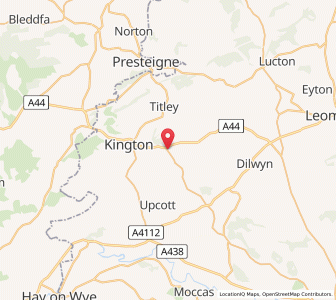 Map of Lyonshall, EnglandEngland