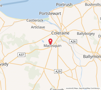 Map of Macosquin, Northern IrelandNorthern Ireland
