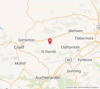 Map of Madderty, ScotlandScotland