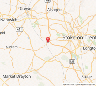 Map of Madeley, EnglandEngland