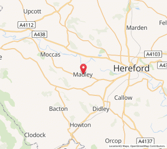 Map of Madley, EnglandEngland