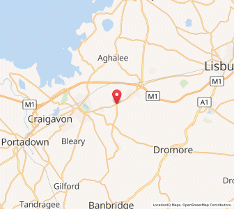 Map of Magheralin, Northern IrelandNorthern Ireland