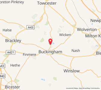 Map of Maids Moreton, EnglandEngland