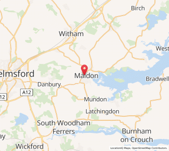 Map of Maldon, EnglandEngland