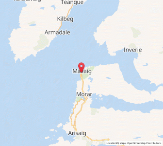 Map of Mallaig, ScotlandScotland