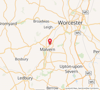 Map of Malvern Link, EnglandEngland