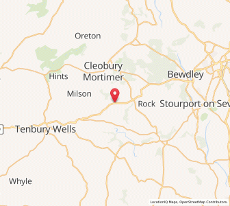 Map of Mamble, EnglandEngland