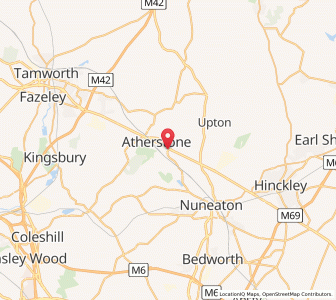 Map of Mancetter, EnglandEngland