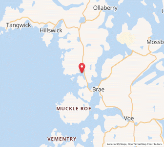 Map of Mangaster, ScotlandScotland