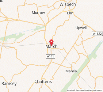 Map of March, EnglandEngland