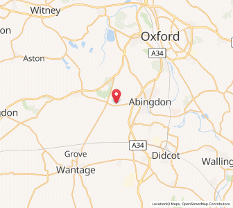 Map of Marcham, EnglandEngland