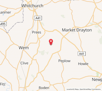 Map of Marchamley, EnglandEngland