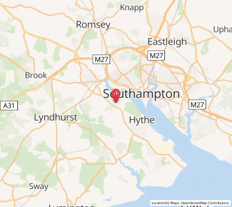 Map of Marchwood, EnglandEngland