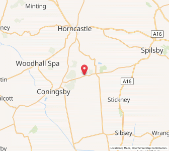 Map of Mareham le Fen, EnglandEngland