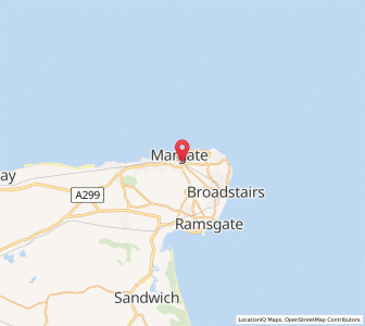 Map of Margate, EnglandEngland