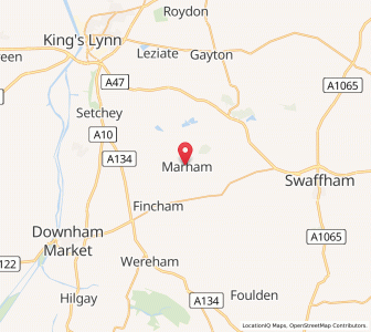 Map of Marham, EnglandEngland