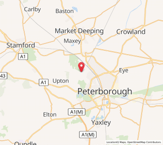 Map of Marholm, EnglandEngland