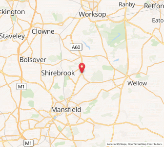 Map of Market Warsop, EnglandEngland