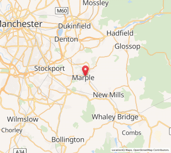 Map of Marple, EnglandEngland