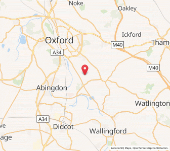 Map of Marsh Baldon, EnglandEngland