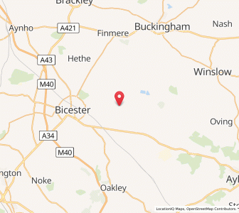 Map of Marsh Gibbon, EnglandEngland