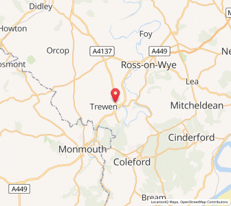 Map of Marstow, EnglandEngland