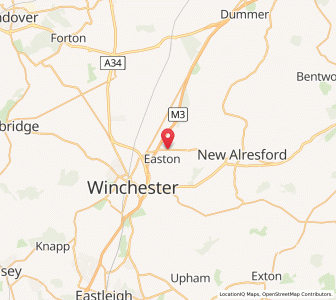 Map of Martyr Worthy, EnglandEngland