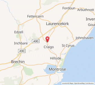 Map of Marykirk, ScotlandScotland