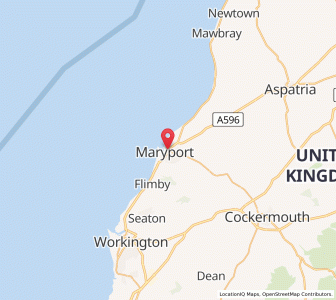 Map of Maryport, EnglandEngland