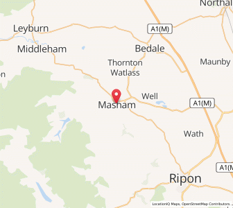 Map of Masham, EnglandEngland
