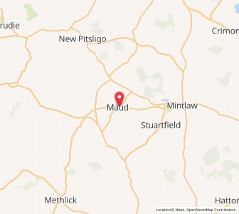 Map of Maud, ScotlandScotland