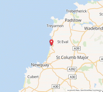 Map of Mawgan Porth, EnglandEngland