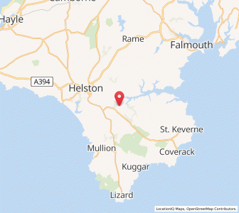 Map of Mawgan, EnglandEngland