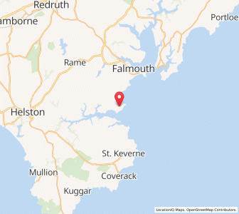 Map of Mawnan, EnglandEngland