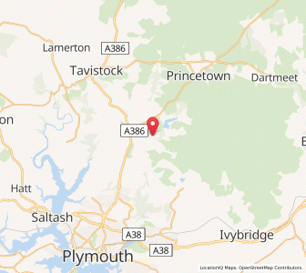 Map of Meavy, EnglandEngland