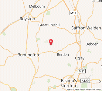 Map of Meesden, EnglandEngland