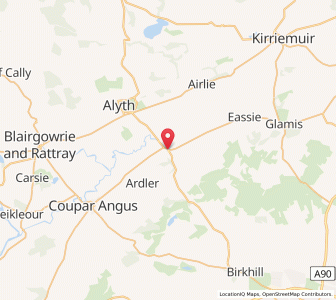 Map of Meigle, ScotlandScotland