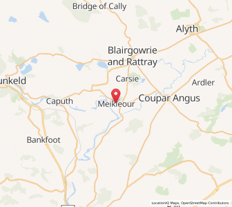 Map of Meikleour, ScotlandScotland