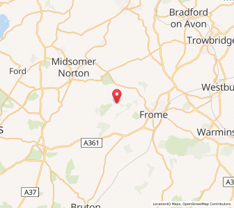 Map of Mells, EnglandEngland