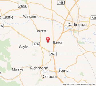 Map of Melsonby, EnglandEngland