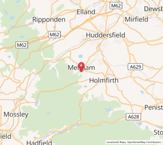 Map of Meltham, EnglandEngland