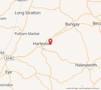 Map of Mendham, EnglandEngland