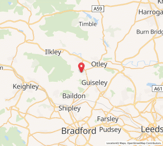 Map of Menston, EnglandEngland