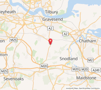 Map of Meopham, EnglandEngland