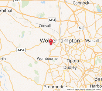 Map of Merry Hill, EnglandEngland