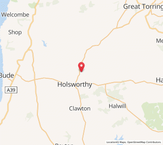 Map of Merryfield, EnglandEngland