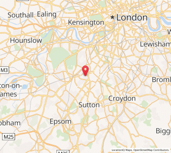 Map of Merton Park, EnglandEngland