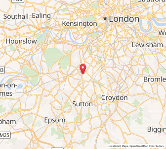 Map of Merton, EnglandEngland