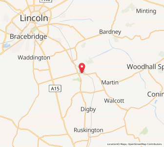 Map of Metheringham, EnglandEngland